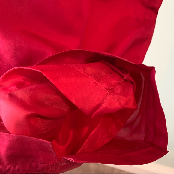 Vintage Cranberry Abvien 100% SILK Windbreaker Elastic Waist Pull On Pants Large - Picture 6 of 7